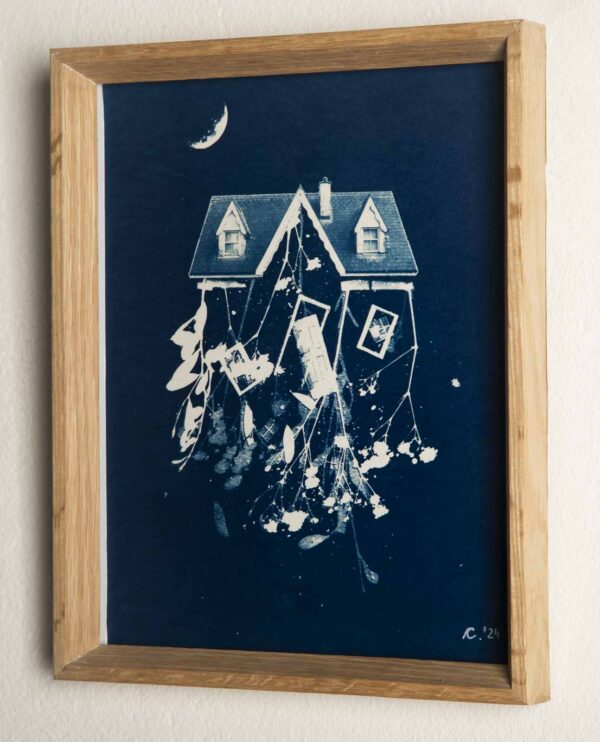 Abode Adrift in Blue – Crescent Moon - Image 2